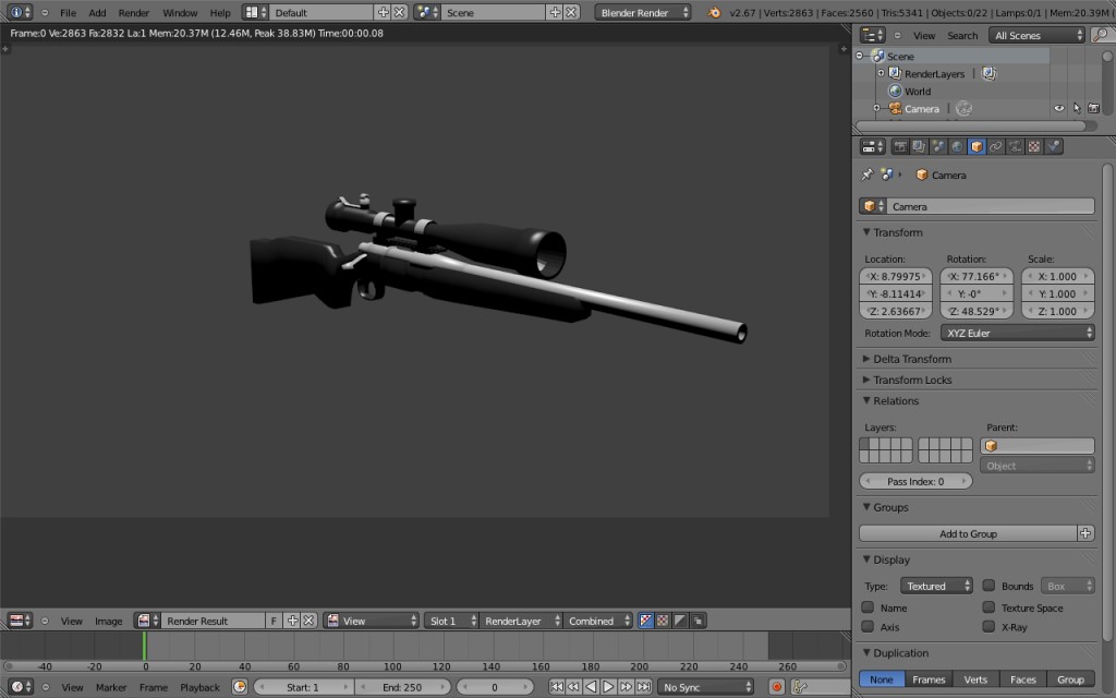 R700 Sniper Rifle (Low Poly) preview image 1